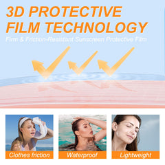 LADDYFOX droplets on skin demonstrating water-resistance and lasting protection benefit