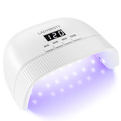 LadyMisty front view showing compact white design and easy access for faster manicures
