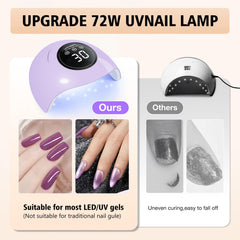 LadyMisty hand placed inside lamp demonstrating auto sensor and convenience benefit