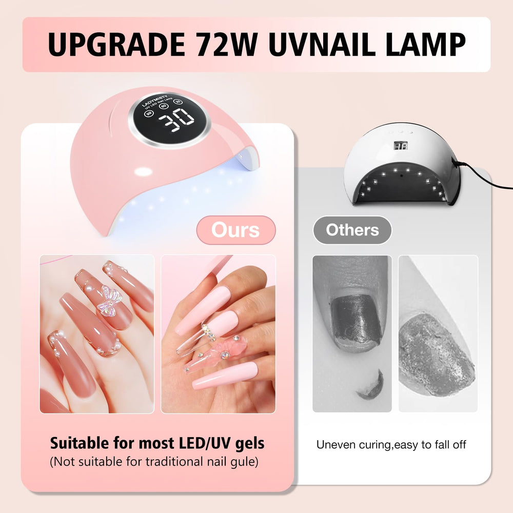 LadyMisty in-use curing nails hands-free with auto sensor for consistent results
