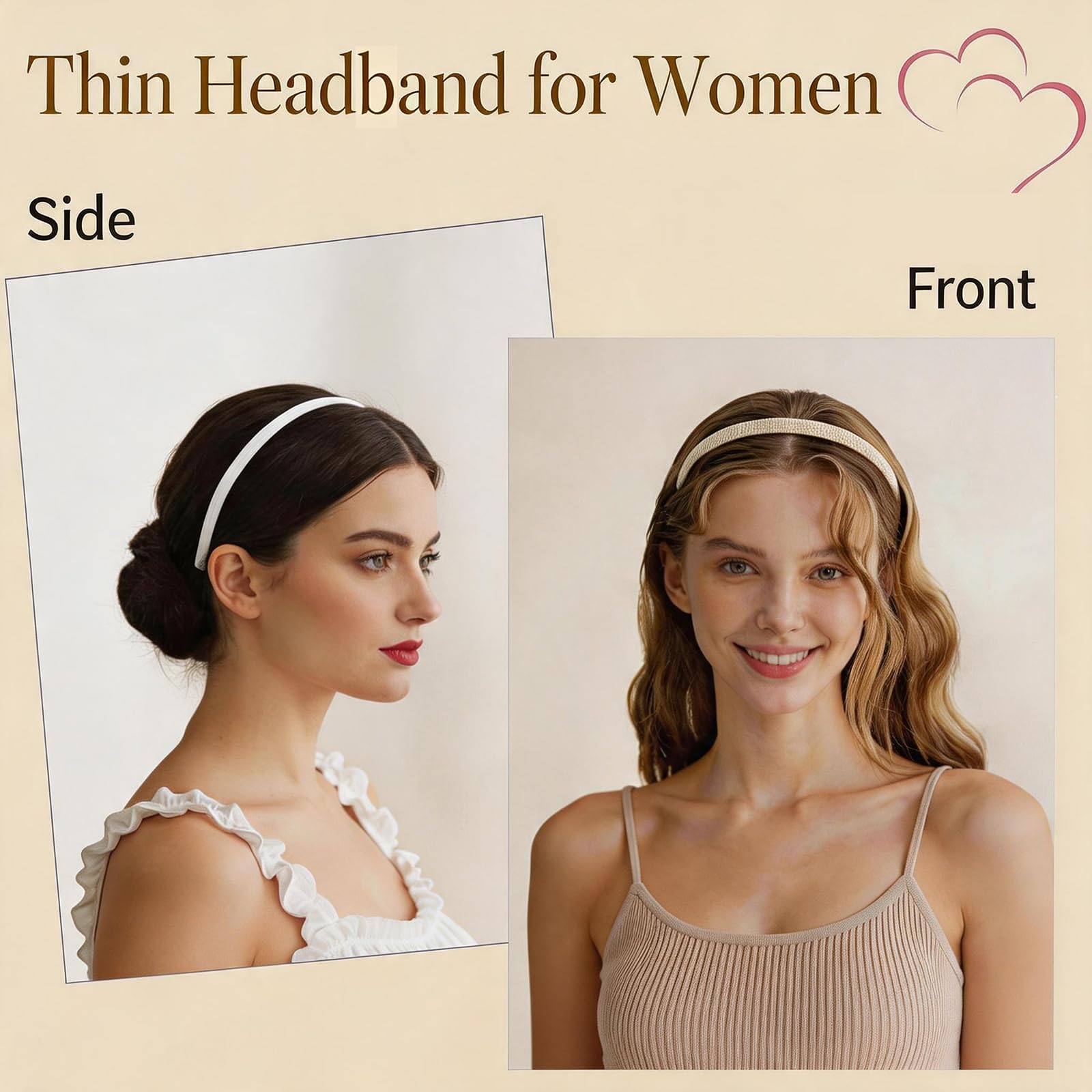 Lahnie headband in use while running showing secure non-slip hold and sweat-friendly fabric