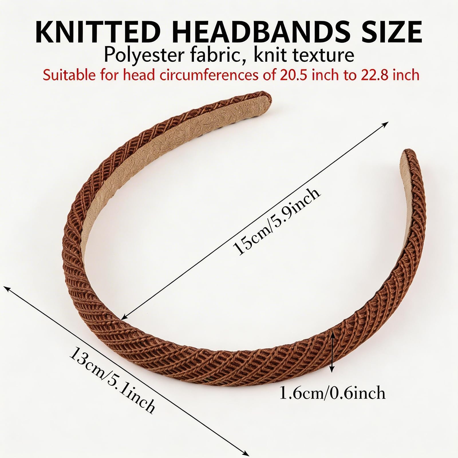 Lahnie headband shown on model side profile demonstrating secure non-slip hold and neat look