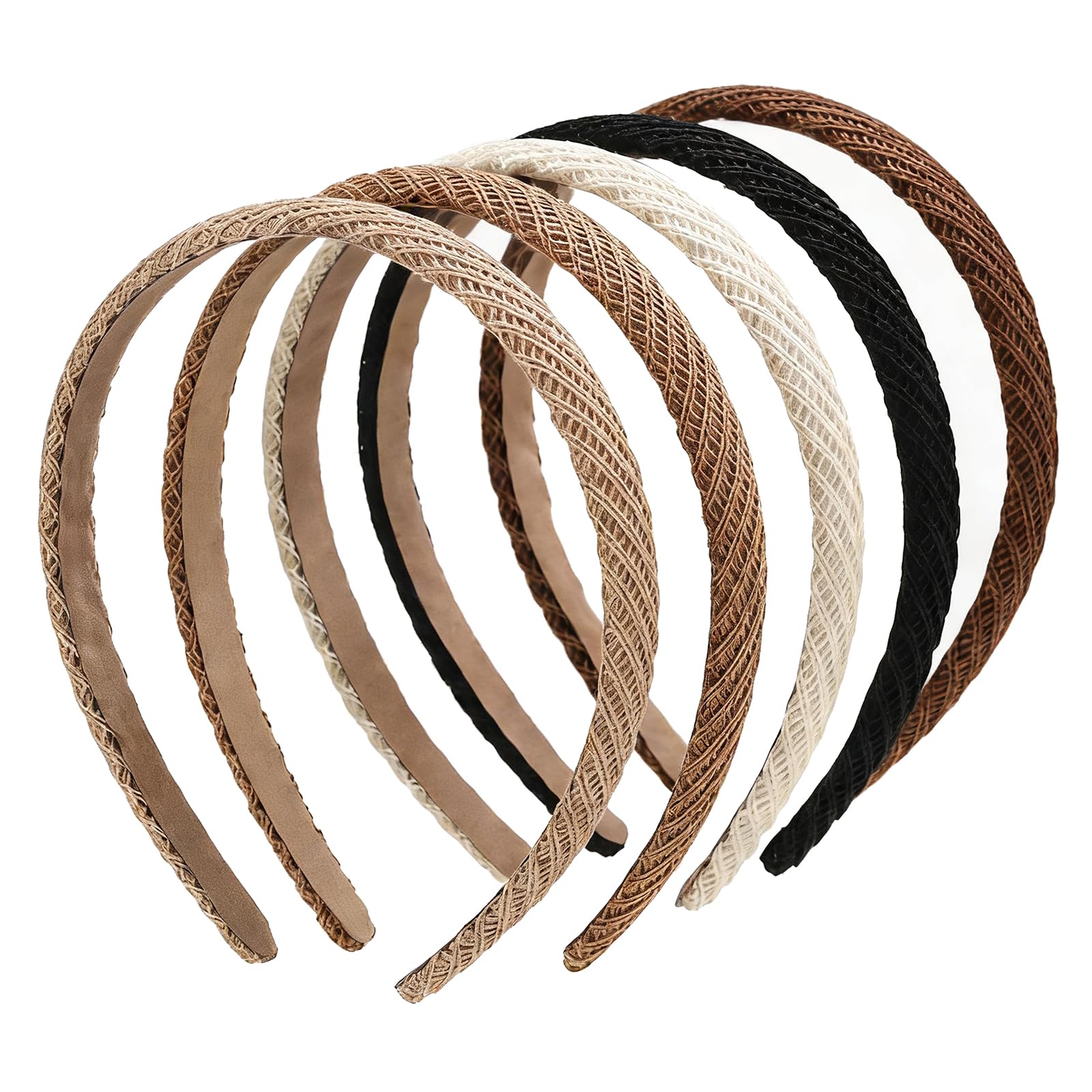 Lahnie headband on a tabletop next to casual outfit pieces showing easy outfit coordination