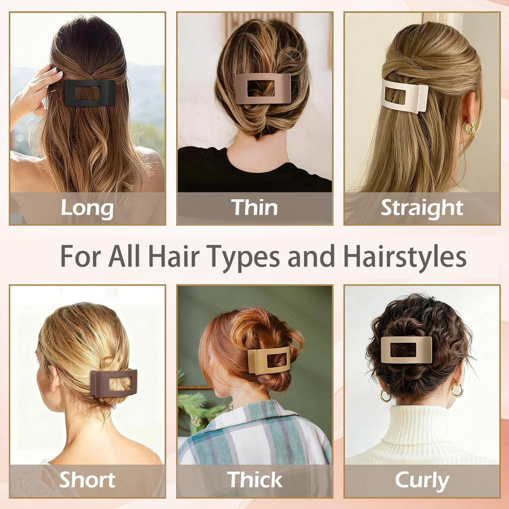 Lahnie neutral matte clips arranged on dresser showing outfit-matching convenience benefit