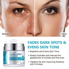 LAIKME hand applying cream to a dark spot showing targeted coverage benefit