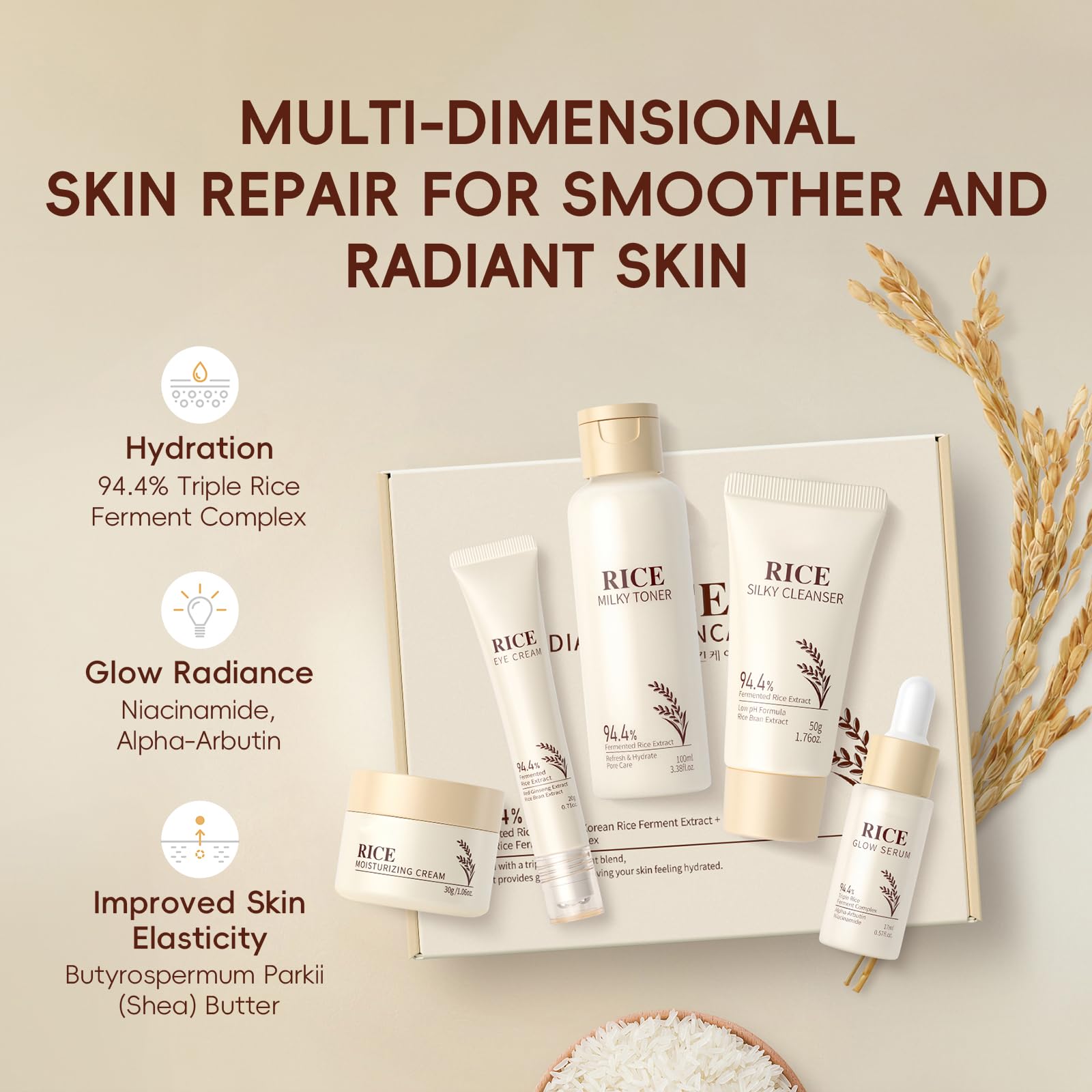 LAIKOU rice cleanser pump close-up highlighting creamy texture and gentle cleanse