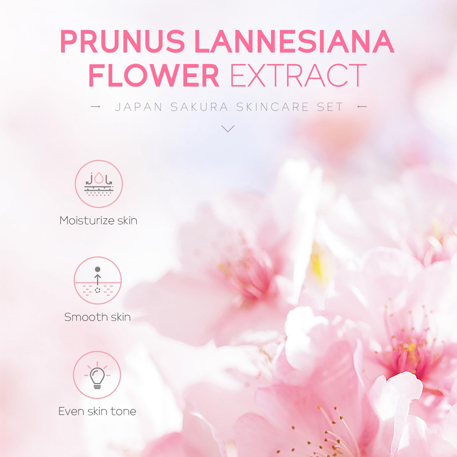 LAIKOU cherry blossom cleanser texture close-up, shows gentle foaming benefit