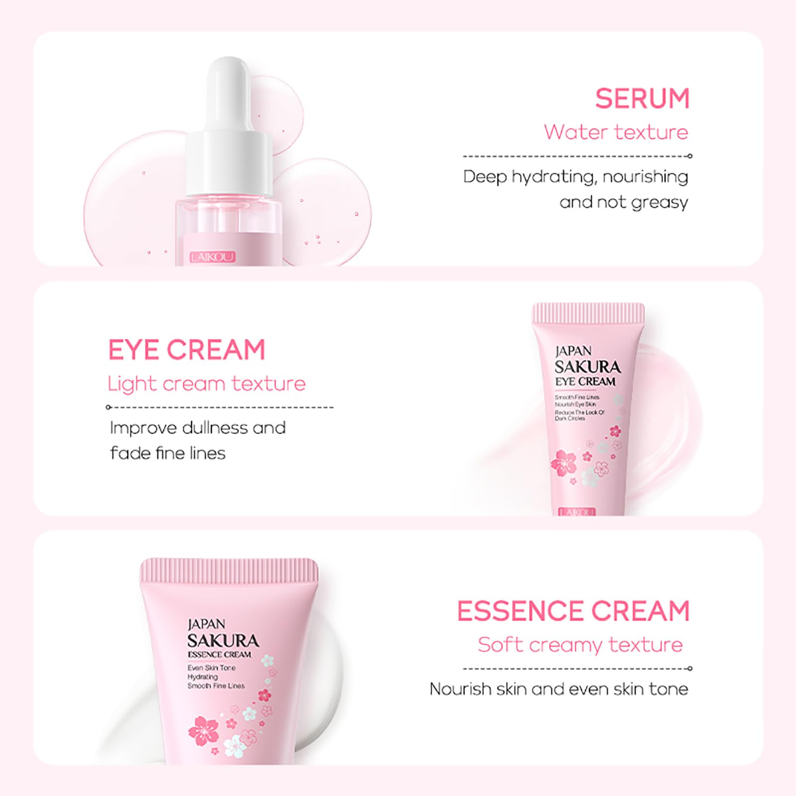 LAIKOU essence cream open jar revealing creamy texture for nourishment and barrier support