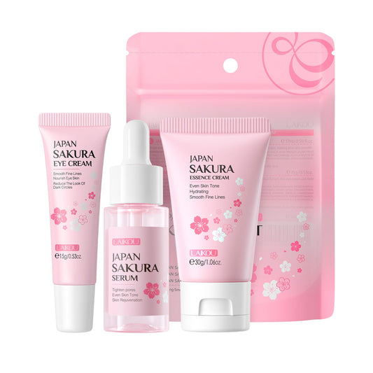 LAIKOU front packaging of sakura gift set showing compact travel-friendly design and gifting appeal