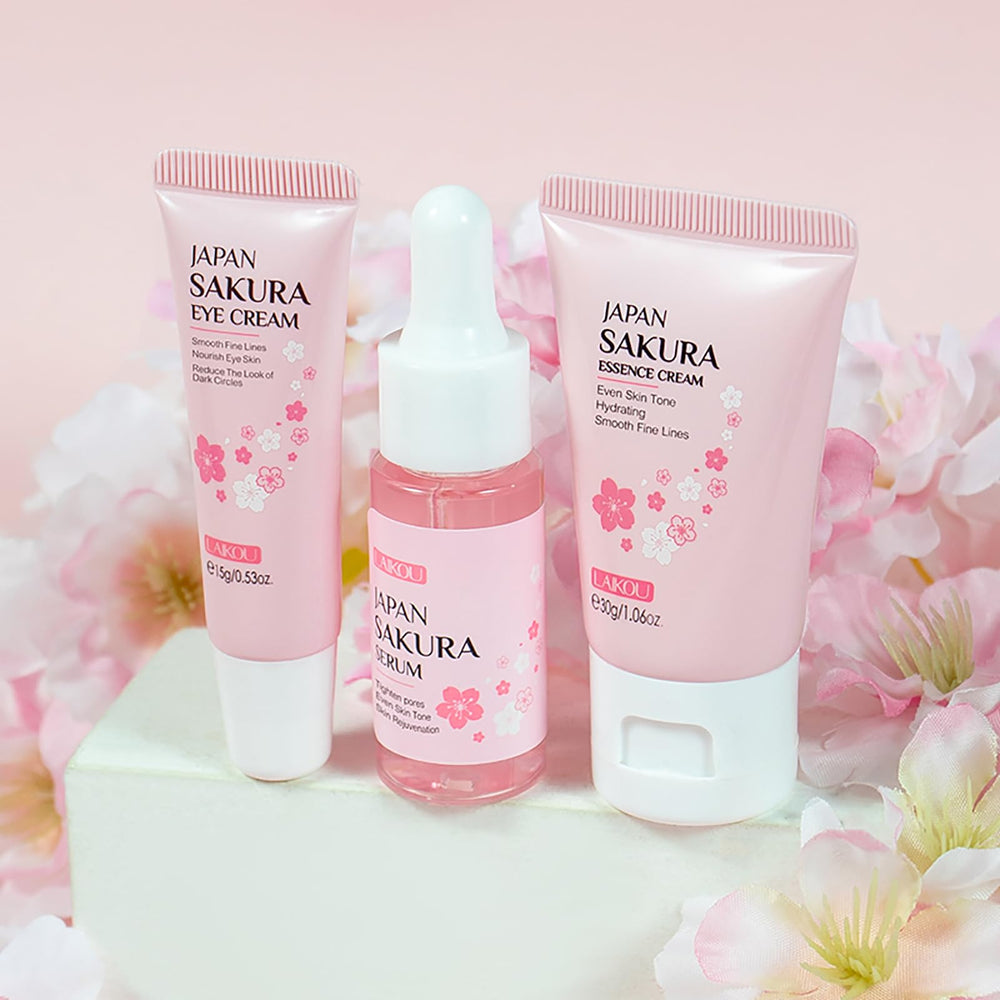 LAIKOU product label close-up showing sakura extract and ingredient clarity for informed use