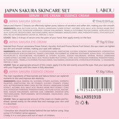 LAIKOU sakura set styled on bathroom counter for lifestyle appeal and daily routine inspiration