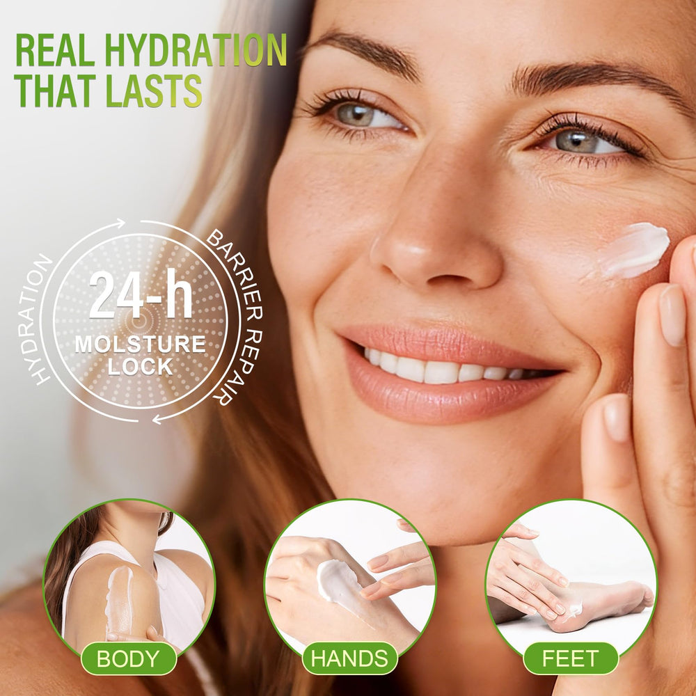 LAITYUM applied to an elbow showing visible smoothing of rough skin