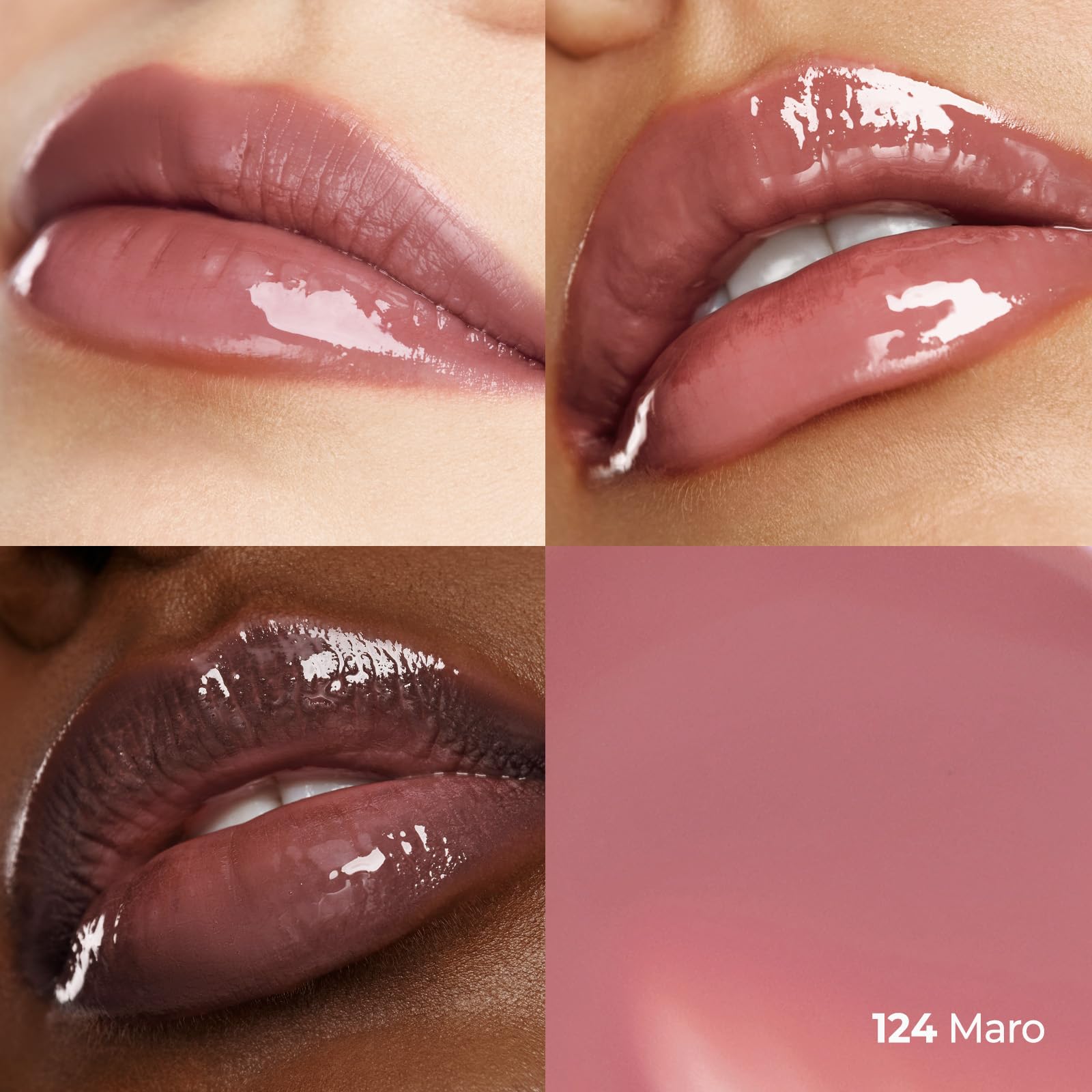 Laka close-up texture showing juicy gloss that dries to non-sticky stain