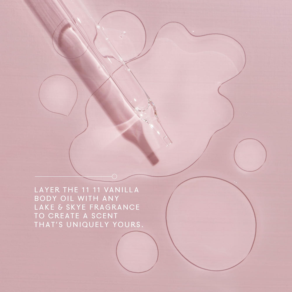 Lake & Skye oil texture close-up highlighting lightweight absorption benefit