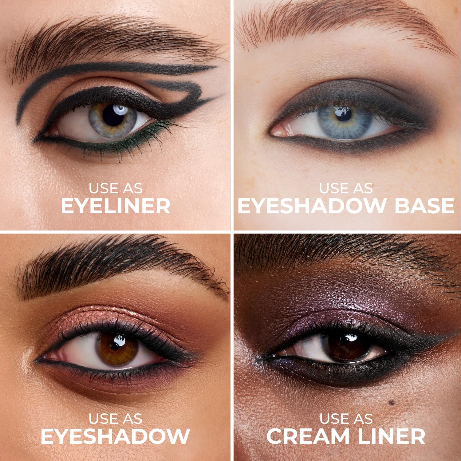 Lamel texture stroke on skin showing creamy pigment and buildable finish