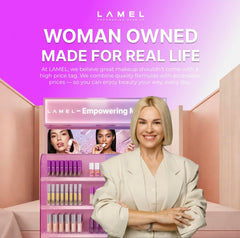 Lamel cruelty-free vegan label close-up signaling ethical ingredient benefit