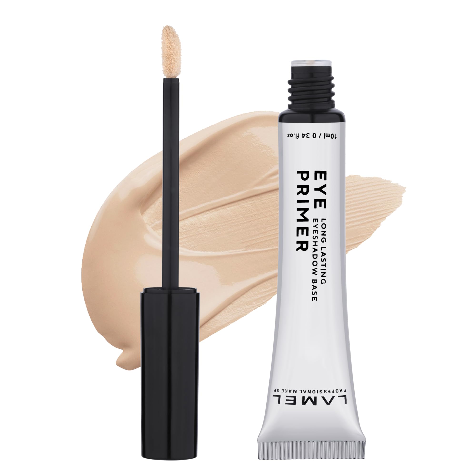 Lamel clear primer front packaging showing bottle and label for long wear