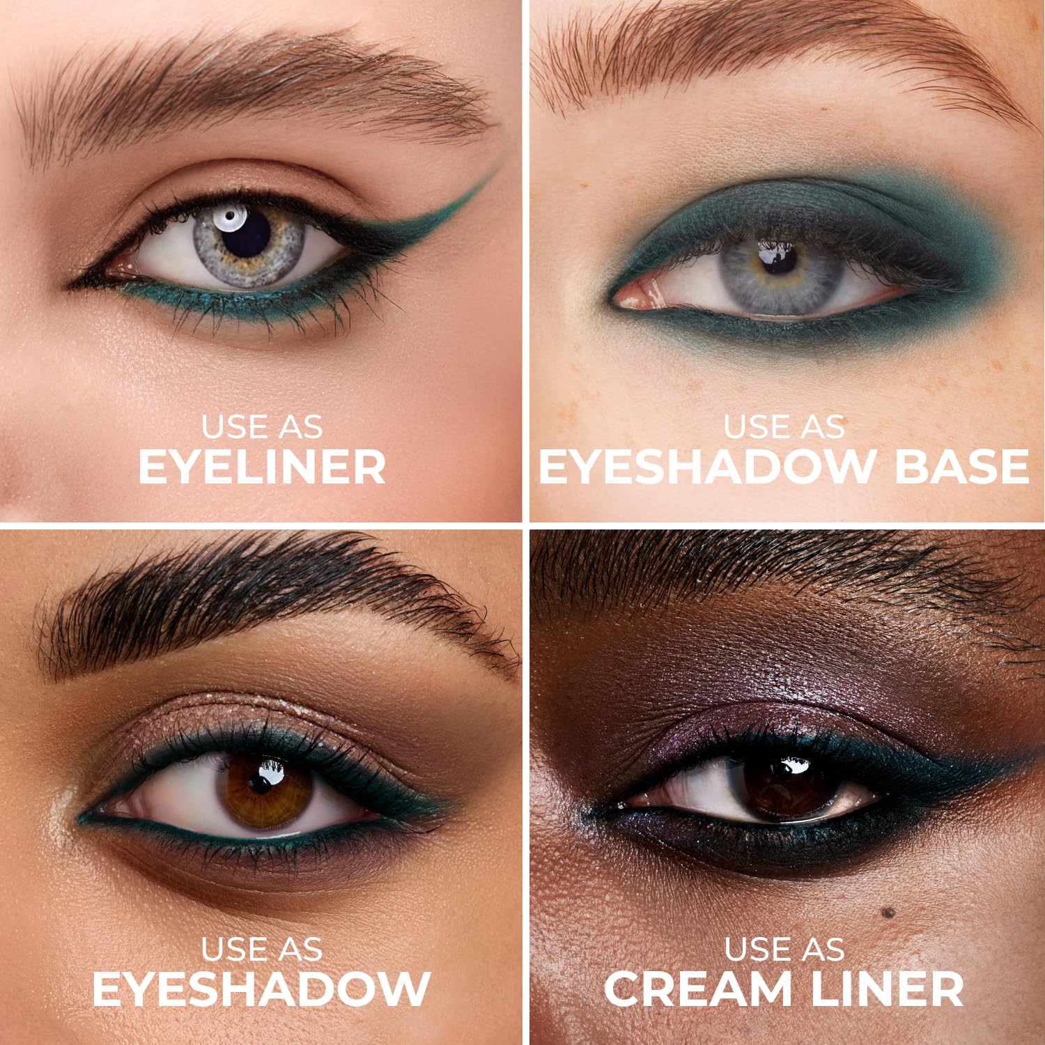 Texture stroke of Lamel Lagoon gel showing creamy, pigmented payoff and smooth blendability
