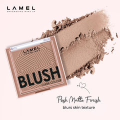 Lamel taupe compact beside coin to show size and portability benefit
