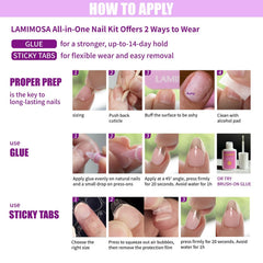 LAMIMOSA removal step showing gentle soak and clean reuse process