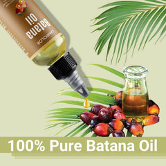 Lampolar oil pouring from bottle demonstrating rich texture and easy application