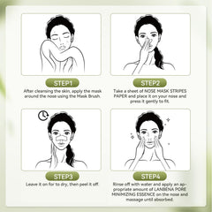 LANBENA ingredients label close-up highlighting salicylic acid and charcoal