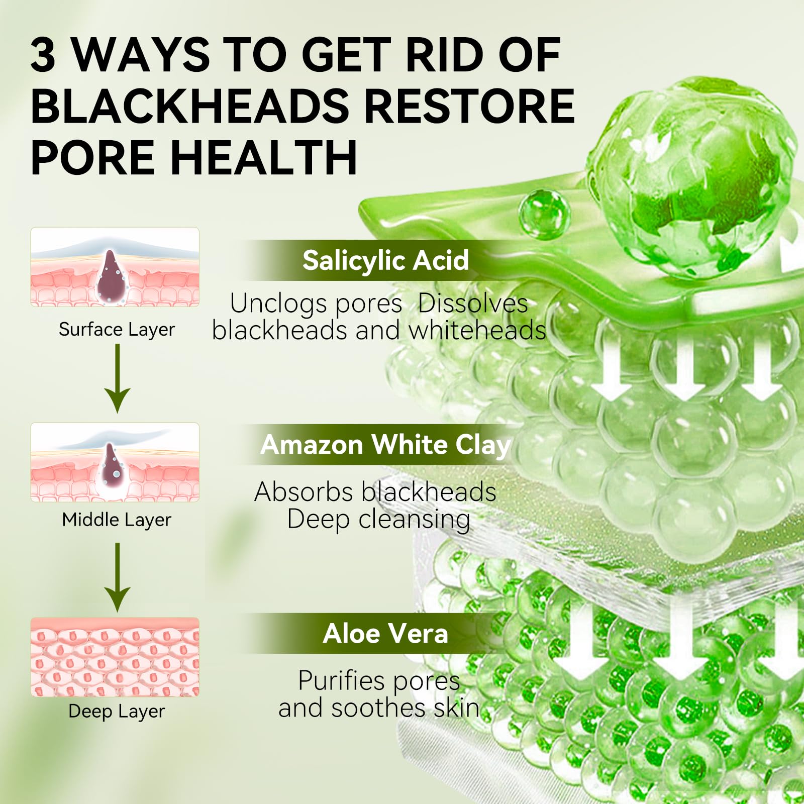 LANBENA label highlighting 2% salicylic acid and clay benefits