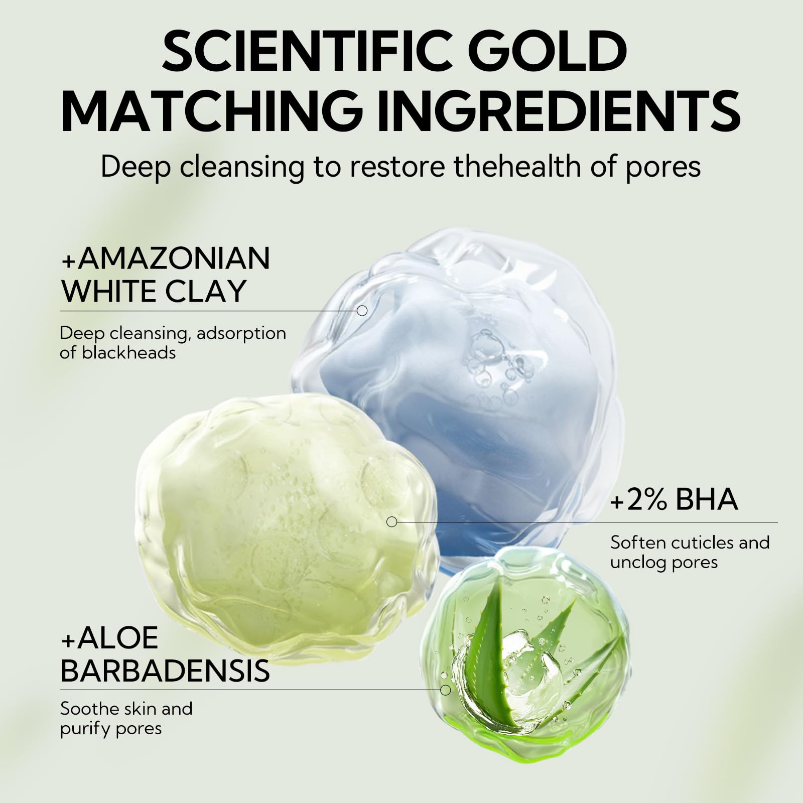 LANBENA mask being applied step-by-step for effective pore cleansing