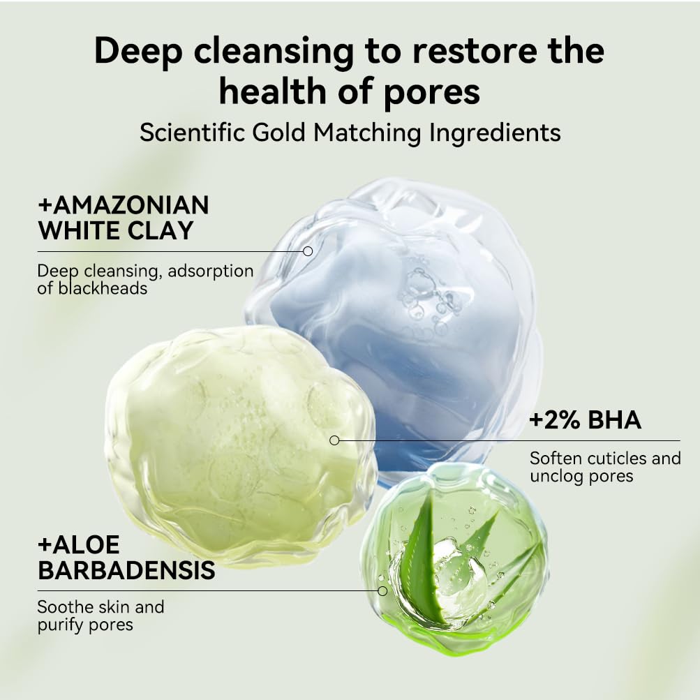 LANBENA mask applied on nose demonstrating targeted pore coverage