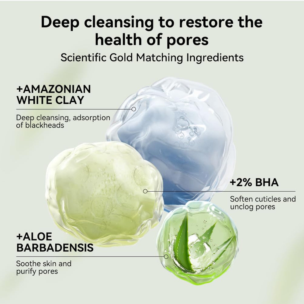 LANBENA mask applied on nose demonstrating targeted pore coverage