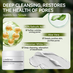 LANBENA removed strip showing extracted debris and clearer skin