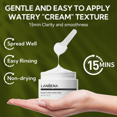 LANBENA size comparison with hand illustrating compact 30g bottle portability