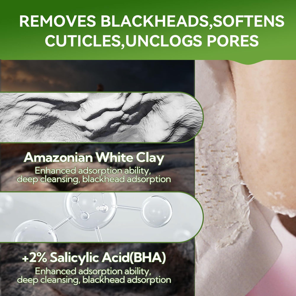 LANBENA strip being applied to nose for precise blackhead targeting