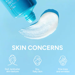 lancer in-hand application showing gentle massage for even exfoliation and comfort