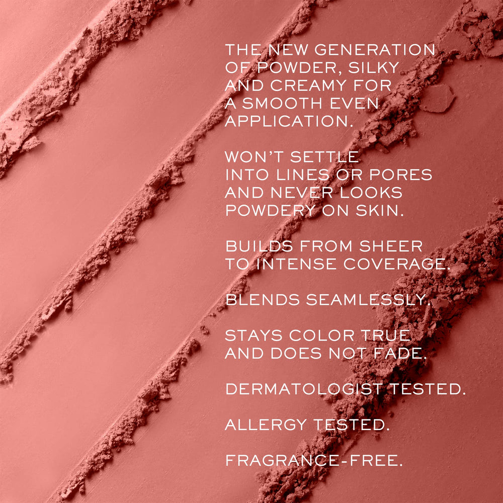 Lancôme brush and powder texture close-up demonstrating silky, blendable finish
