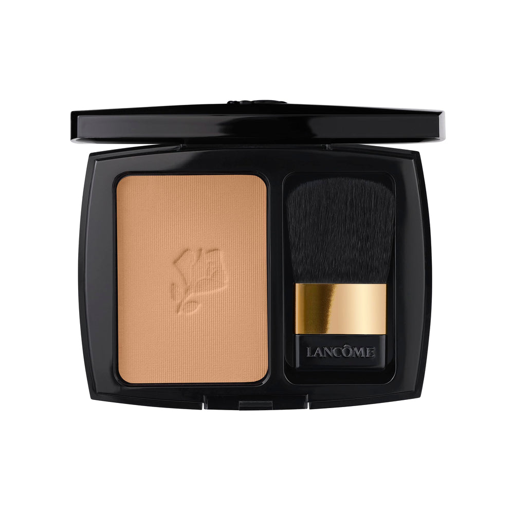 Lancôme blush subtil compact front view showing shade 217 MIEL GLACE and brush for easy application