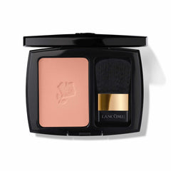 Lancôme front compact showing powder blush and brush for easy application