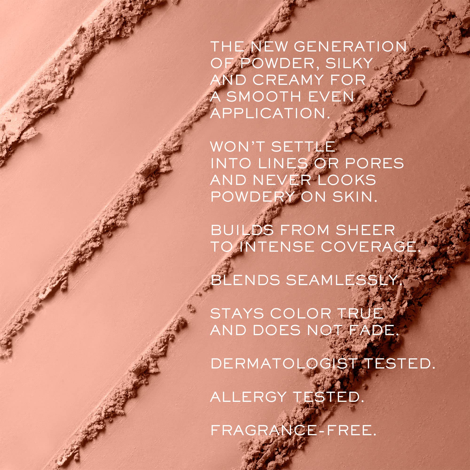 Lancôme close-up of ultra-fine powder texture for smooth, blendable finish