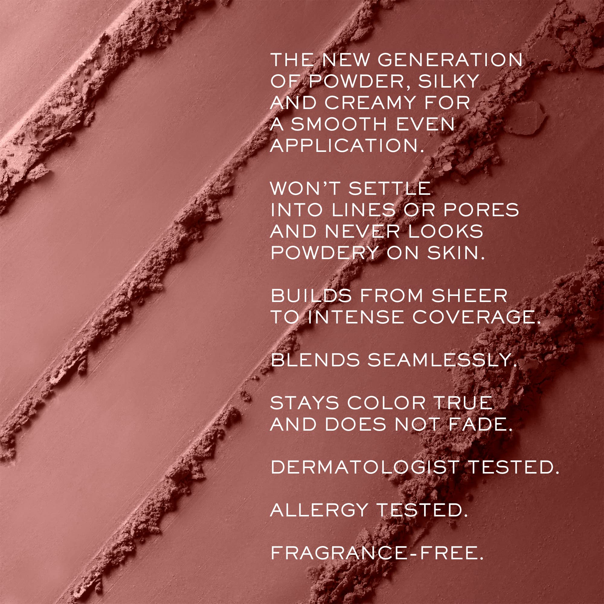 Lancôme brush blending close-up showing powder texture and seamless application benefit