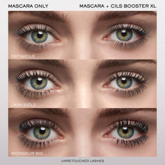 lancome cils booster xl before and after lashes displaying fuller longer look benefit