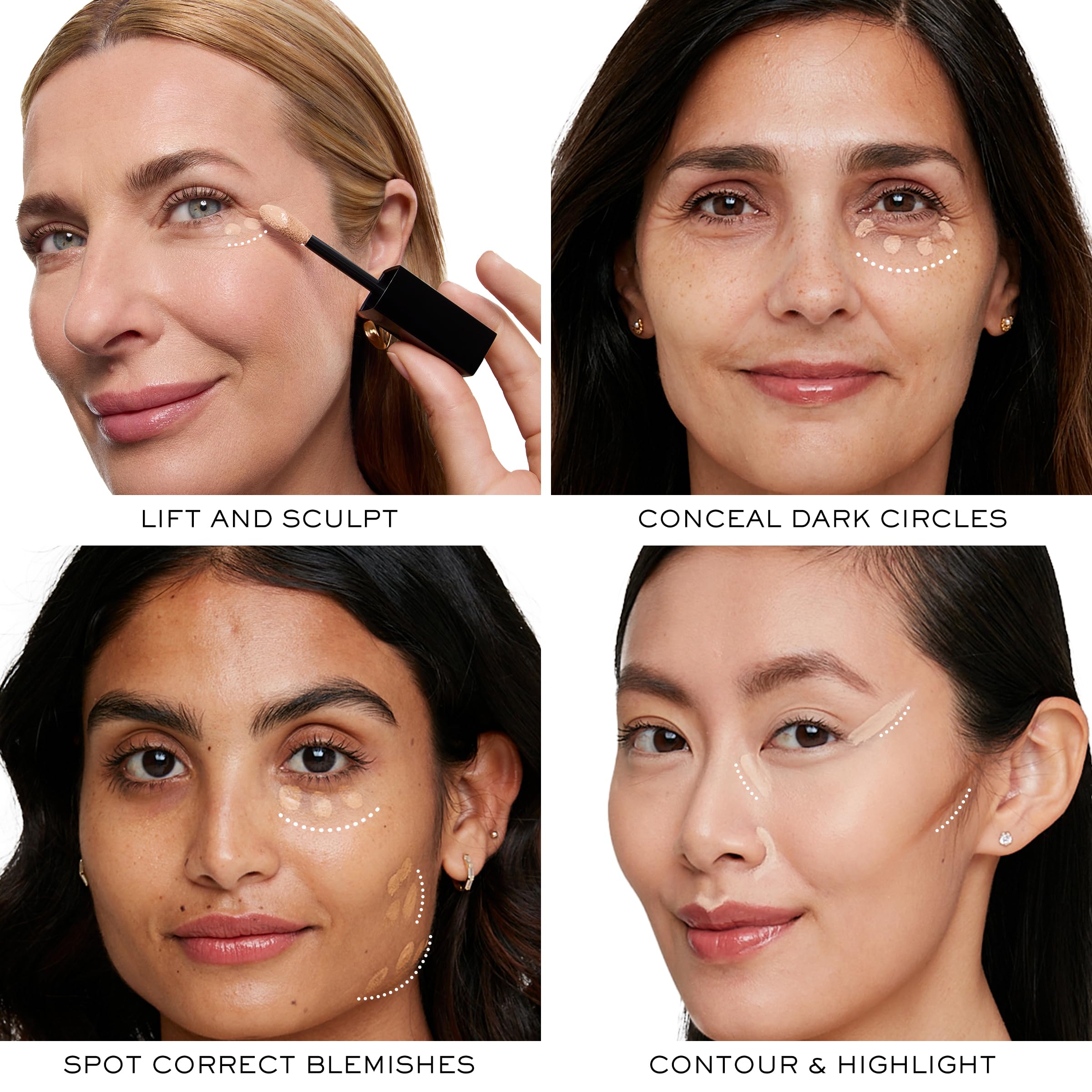 Lancôme small dot of concealer on hand showing lightweight hydration
