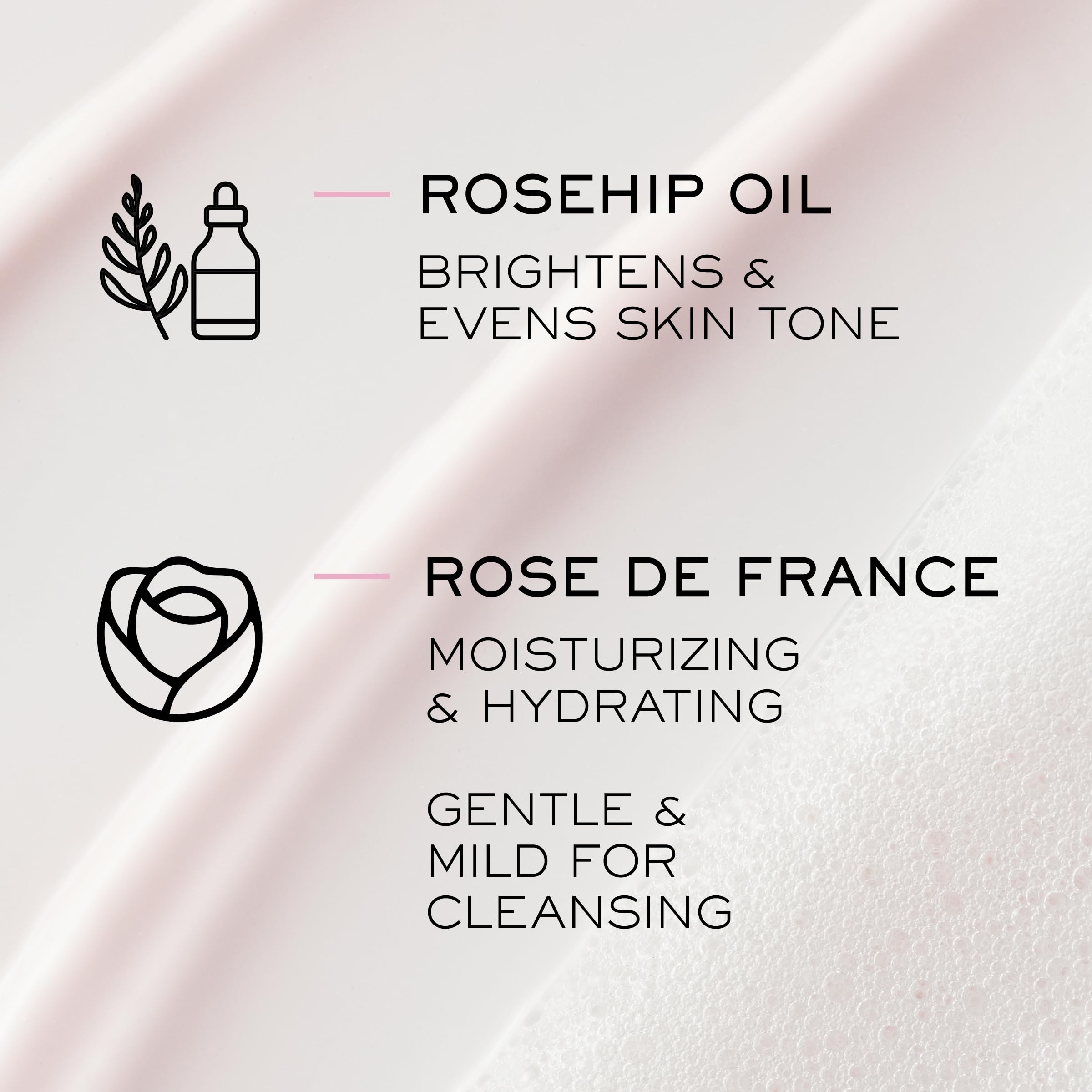 Lancôme cleanser next to everyday items showing 4.2 fl oz size for travel