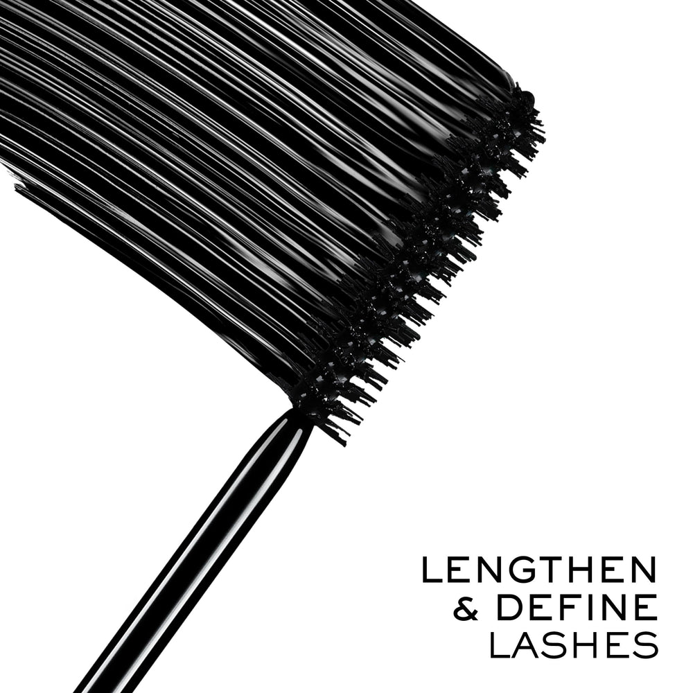 Lancôme mascara texture swatch demonstrating smooth, non-clumping finish