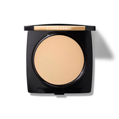 Lancôme Dual Finish compact front view showing sleek packaging and travel benefit