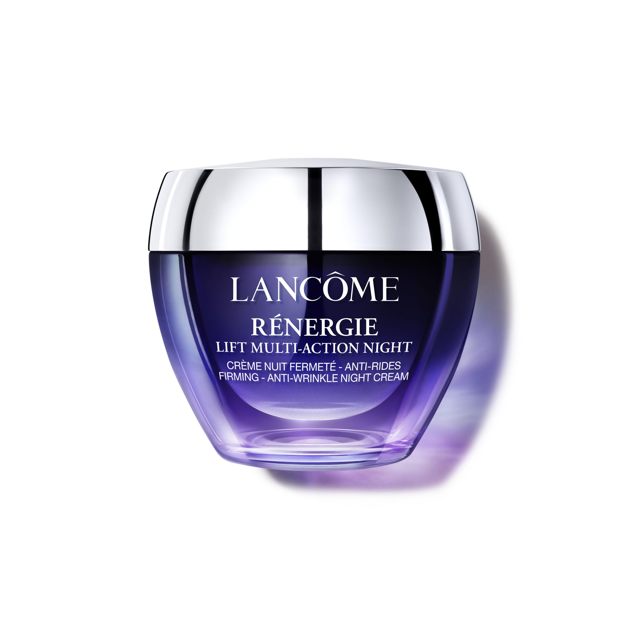 Lancôme Rénergie Lift night jar front showing product and brand benefit