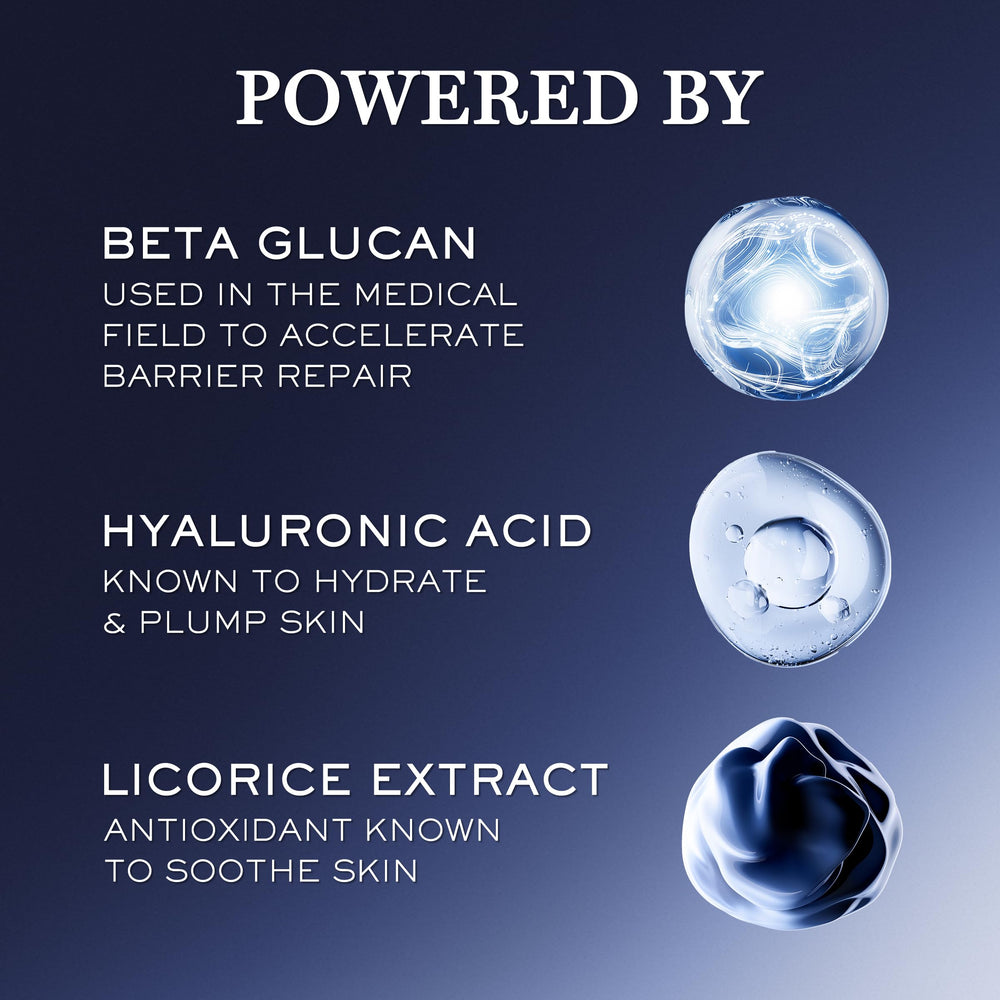 Lancôme Génifique bottle styled on bathroom vanity conveying everyday routine benefit