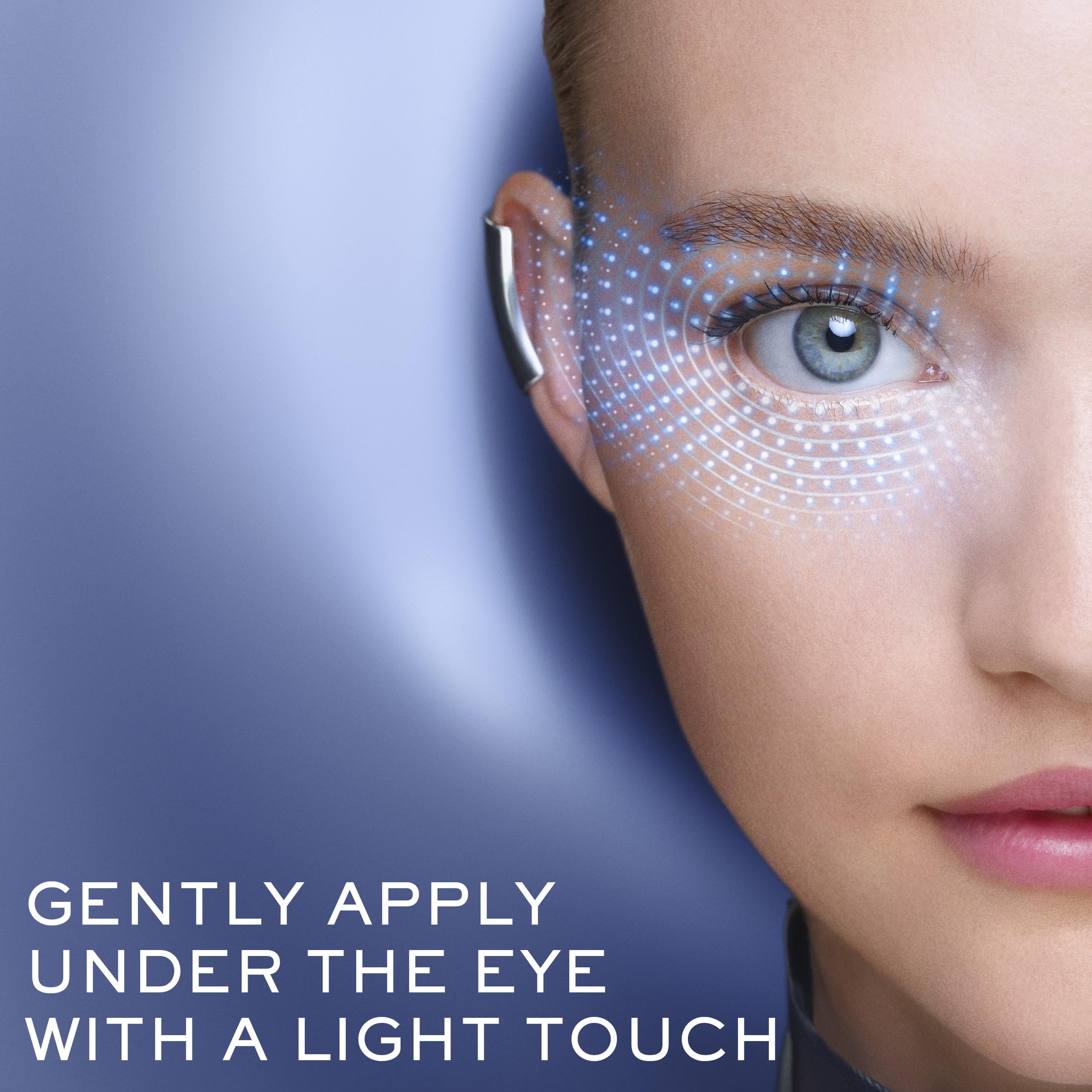 Label close-up of Lancôme Génifique showing active list for targeted dark-circle care benefit