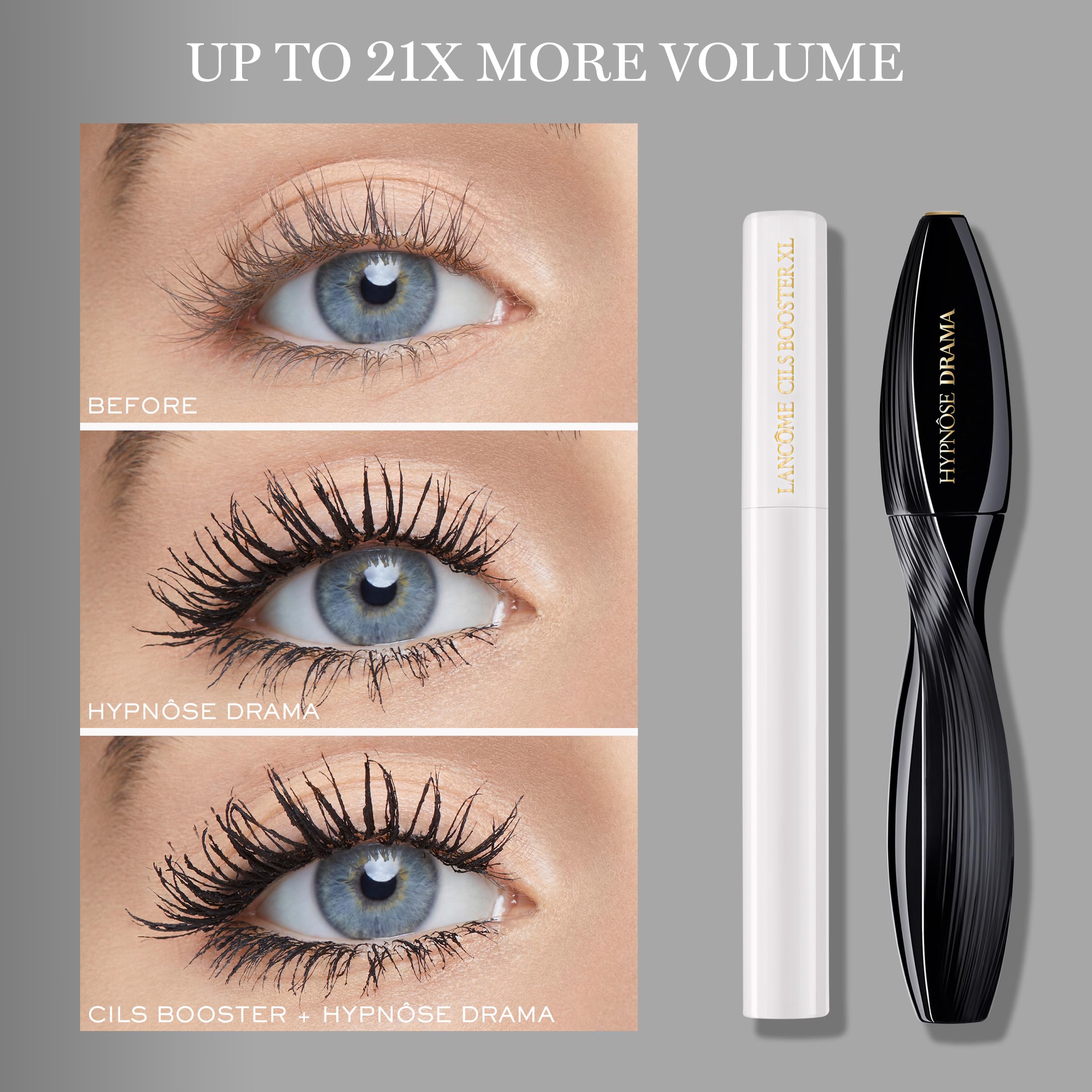 Lancôme Hypnôse Drama applying to lower lashes for full lash framing