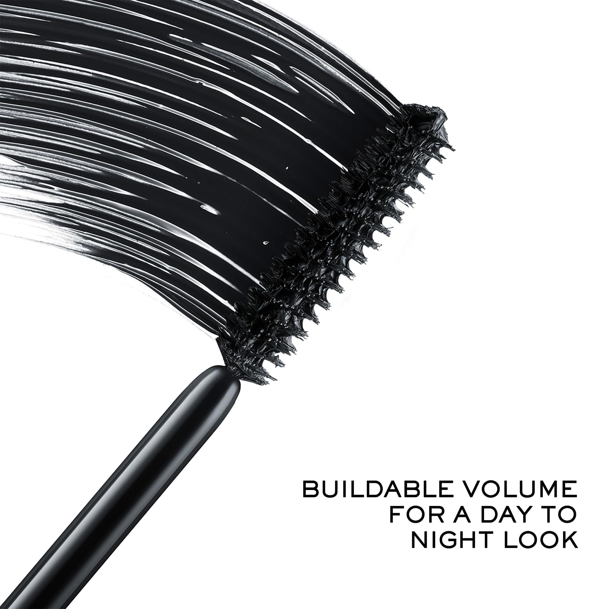 Lancôme mascara texture swirl on skin highlighting creamy formula for smooth application