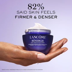 Lancôme jar lid and label detail highlighting ingredient and formulation clarity
